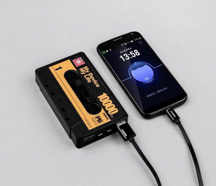 Повербанк с фонариком и индикатором заряда REMAX Tape RP-T10 10000mAh |2USB, 2.4A| Черный - фото 4 - id-p1614037364