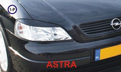 Реснички на фары Opel Astra G