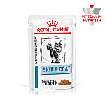 Royal Canin Skin and Coat вологий лікувальний корм для котів із проблемами шкіри та шерсті, шматочки в соусі, 85ГРх12ШТ