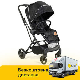 Дитяча коляска прогулянкова (реверсивний блок) JOY Liliya 61755 Чорний