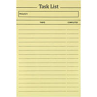 Блок жёлтой бумаги для записей Axent DELTA d3330, с клейким слоем, 100х150 мм, 100 л Task List