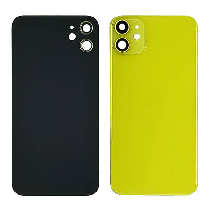 Заднє скло корпусу зі склом камери для Apple iPhone 11 жовте, фото 1