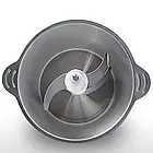 Електричний блендер подрібнювач Cooking machine, 800 Вт / Металевий міні комбайн з чашею, фото 9