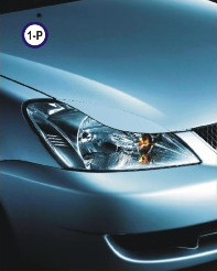 Реснички на фары Mitsubishi Lancer IX