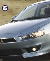 Реснички на фары Mitsubishi Lancer X