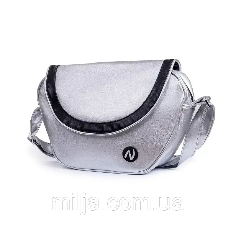 Сумка з екошкіри для колясок Ninos A88, Silver