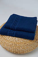 Махровое полотенце 50х90 500 г/м2 Versace синий