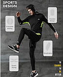 Чоловічий комплект Одяг X-Shadow 5 в 1 для бігу, фітнесу, тренувань і спорту XL (5GI1XL), фото 8