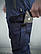 Карго штани сині чоловічі Baza | Штани карго чоловічі софт шел ЛЮКС якості, фото 3
