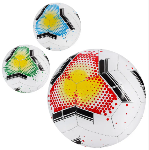 М'яч футбольний 290-300г, розмір 5, 1,8мм,3кольор.,ПВХ №EV-3350(30)