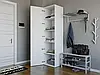 Пенал у передпокій з полицями для одягу, Ш600*В2190*Г520 білий, фото 2