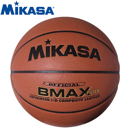 М'яч баскетбольний спортивний ігровий м'яч для баскетболу Mikasa BMAX-PLUS-C, розмір №6, фото 1
