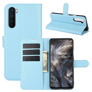 Чохол-книжка Litchie Wallet для OnePlus Nord Light Blue