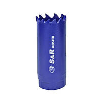 Біметалічна кільцева пила S&R Meister 20 мм по сталі, нержавіючій сталі, дереву, пластику, гіпсокартону.