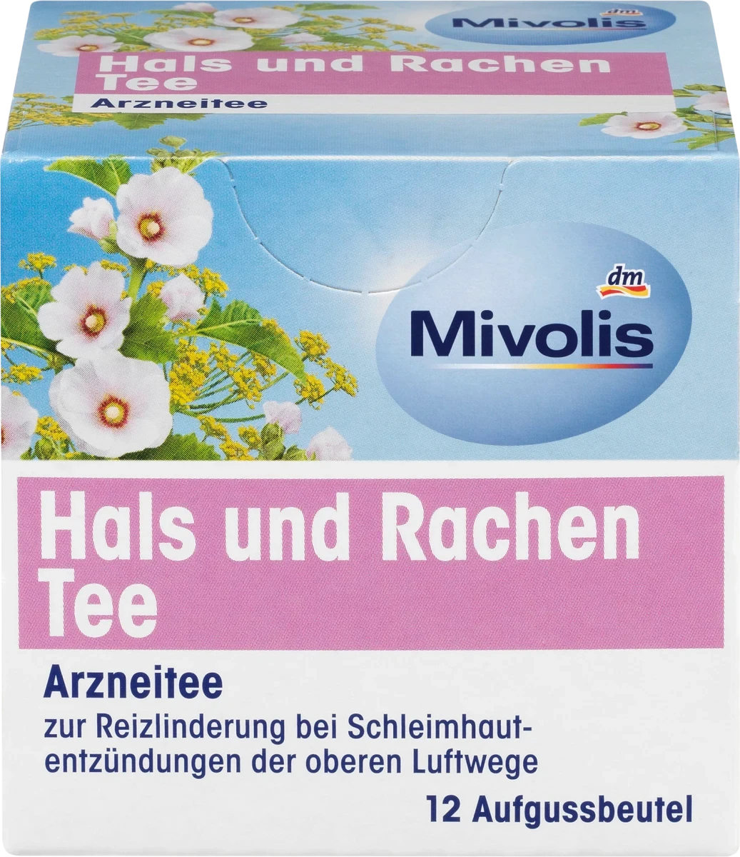 Лікувальний чай від сухого кашлю Mivolis Hals und Rachen Tee, 18 гр