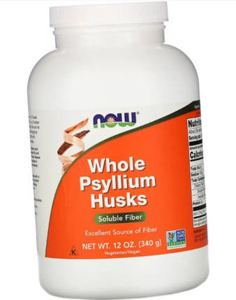 Псилліум (порошок лушпиння подорожника) Now Foods Whole Psyllium Husks 340 g, фото 1