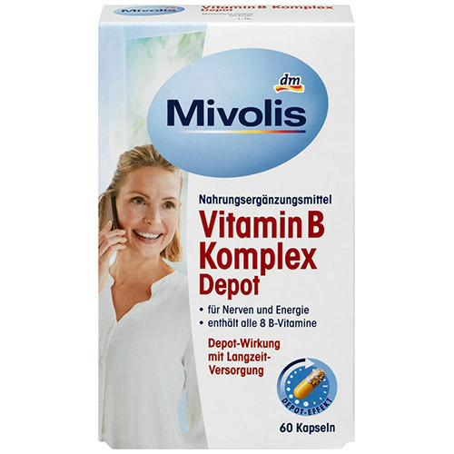 Витамины Mivolis Vitamin B Komplex Depot, Kapseln 60 St., 33 g