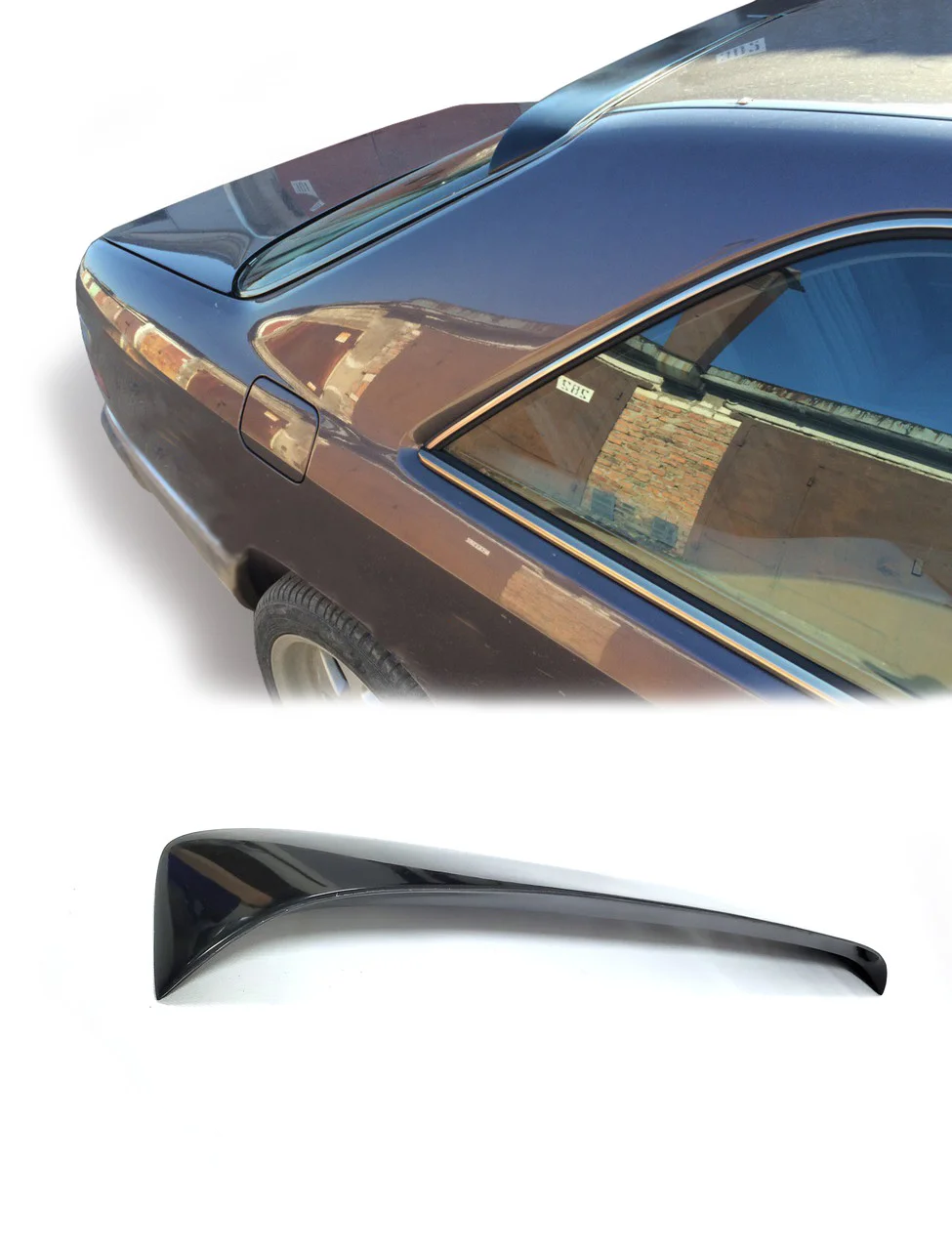 Дефлектор заднього скла Mercedes E-klasse W124 1984-1997 (скотч) AV-Tuning. Козирок, ветровики, заднього скла