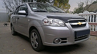 Дефлектор капота на Chevrolet Aveo ІІІ, Vida (T250) седан 2006-2012. Мухобойка на Chevrolet Аvео ІІІ