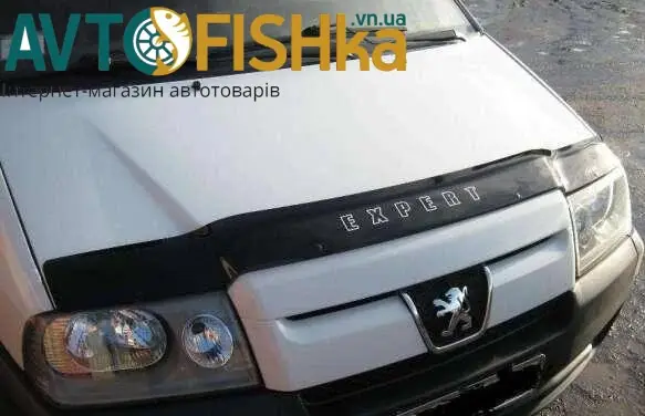 Дефлектор капота на Peugeot Expert 2004-2007. Мухобійка на Peugeot Expert