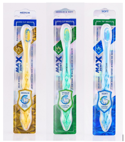 Зубные щетки MaxDent 3-х цветные, фото 1