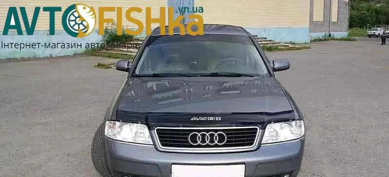 Дефлектор капота на Audi A6 1997-2004. Мухобійка на Audi A6