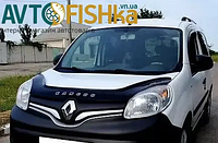 Дефлектор капота на Renault Kangoo 2013-2020/после рестайлинга. Мухобойка на Renault Kangoo