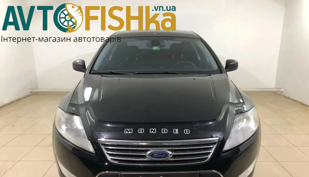 Дефлектор капота на Ford Mondeo IV+ 2010-2015 VIP. Мухобійка на Форд Мондео 4