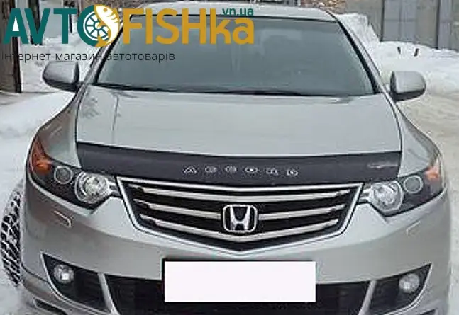 Дефлектор капота на Honda Accord 2008-2012 Restar/VIP. Мухобійка на Honda Accord