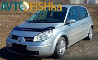 Дефлектор капота на Renault Scenic (II) 2003-2009. Мухобойка на Renault Scenic 2