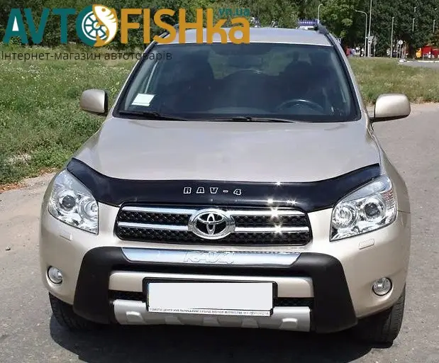 Дефлектор капота на Toyota RAV4 III 2006-2009. Мухобійка на Toyota RAV4