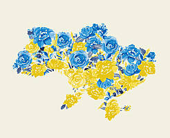 Картини за номерами "Квітуча Україна @ooh_lily" 40*50 см