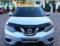 Дефлектор капота на Nissan X-Trail (T32) 2014-2022. Мухобойка на Nissan X-Trail