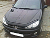 Дефлектор капота на Peugeot 206 1998-2009 Мухобійка на Peugeot 206, фото 3
