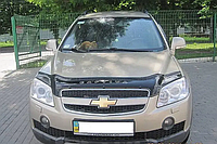 Дефлектор капота на Chevrolet Captiva 2006-2011. Мухобойка на Chevrolet Captiva