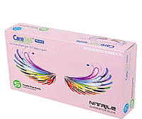 Розовые нитриловые перчатки Care 365 размер М