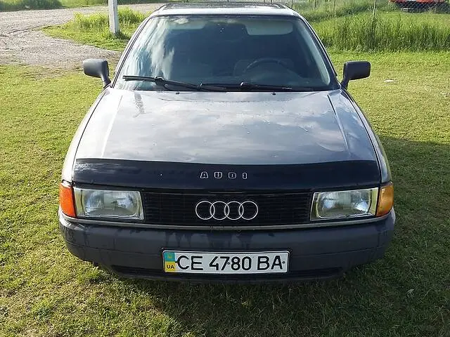 Дефлектор капота на Audi 80 (B3) 1986-1991. Мухобійка на Audi 80, фото 1