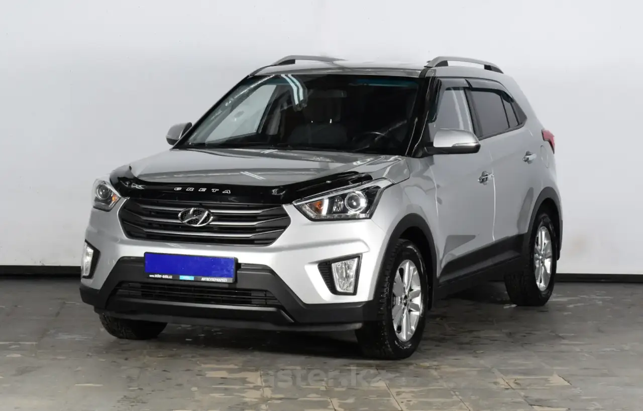 Дефлектор капота на Hyundai Creta 2015-2022 євро кріплення. Мухобійка на Hyundai Creta