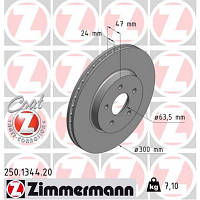 Тормозной диск ZIMMERMANN 250.1344.20