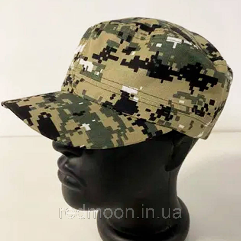 Кепка летняя военная, армейская кепка ВСУ, Темный пиксель, кепка-кашкет - фото 1 - id-p1614107930