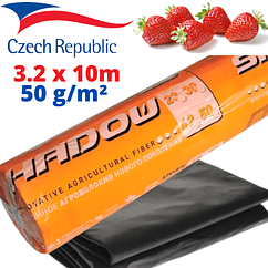 Агроволокно пакетоване 50 г/м2 чорне 3,2х10 метрів