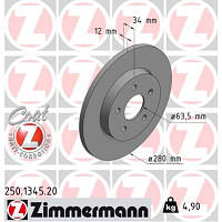 Тормозной диск ZIMMERMANN 250.1345.20