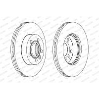 Тормозной диск FERODO DDF1010