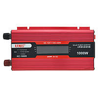 Преобразователь напряжения 1000W AC/DC KC-1000D 12V + lcd / Автомобильный инвертор