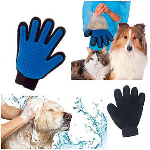 Універсальна рукавичка для вичісування шерсті з хатніх тварин True Touch PET GLOVES