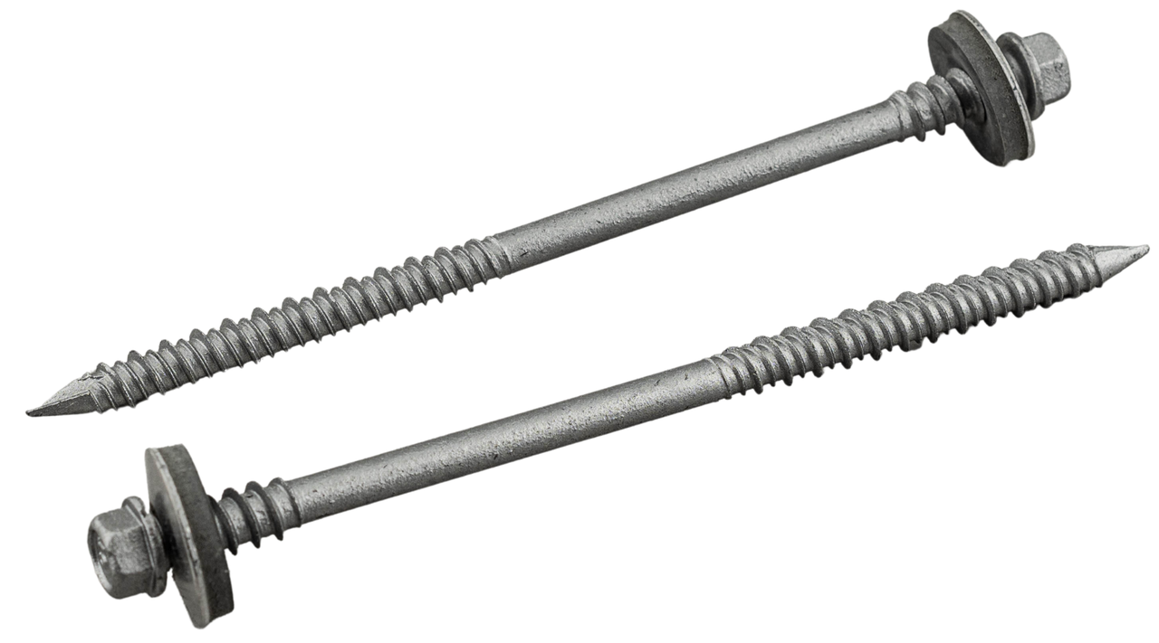 Шуруп 6,4/7х230 мм для кріплення сендвіч-панелей до бетону з покриттям GreyCoat ETANCO (100 шт/уп), фото 1