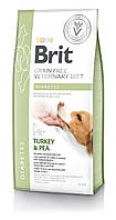 Сухой корм для собак при сахарном диабете Brit GF VetDiets Dog Diabetes с индейкой 12 кг