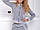 Турецький жіночий спортивний костюм на блискавці стильний брендовий зі стразами No 8816 сірий, фото 3