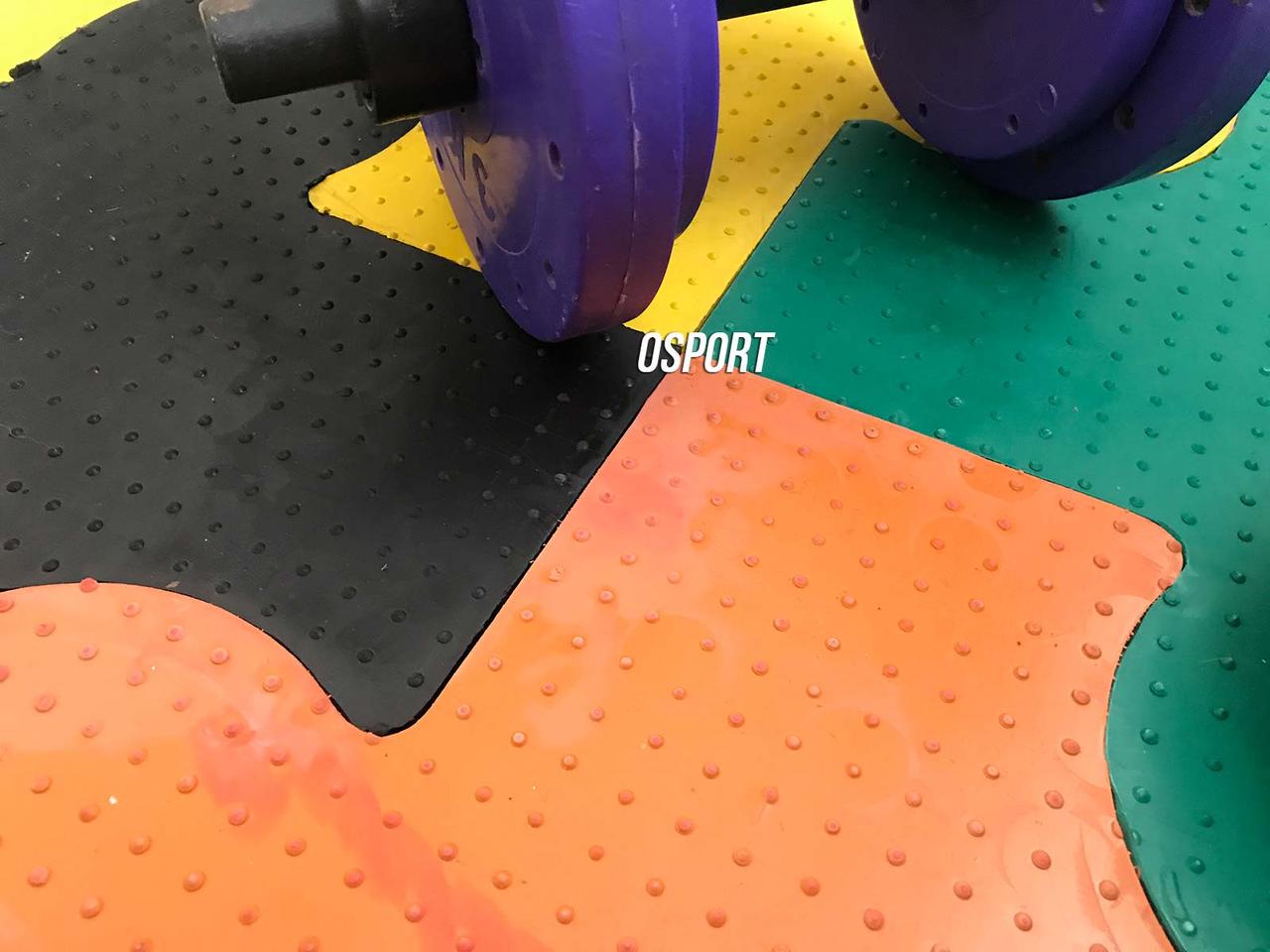 Купить Резиновое напольное модульное покрытие для спортзала (маты в ...