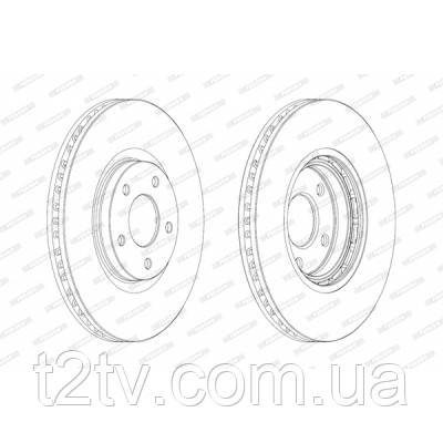 Тормозной диск FERODO DDF1724C